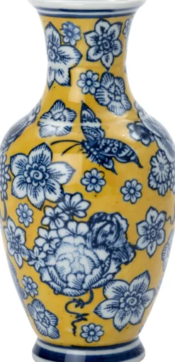 Intratuin vaas Saskia geel D 10 H 20 cm