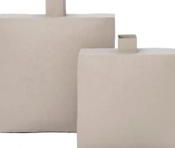 Intratuin vaas Seaton grijs 34 x 14 x 37 cm