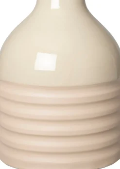 Intratuin vaas Shap beige D 17 H 23 cm