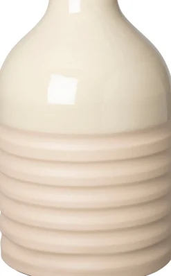 Intratuin vaas Shap beige D 22 H 27 cm