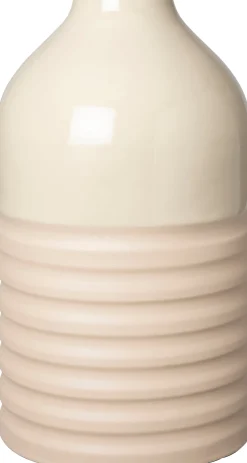 Intratuin vaas Shap beige D 22 H 32 cm