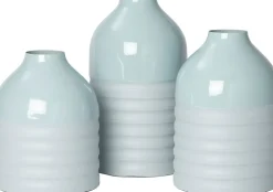 Intratuin vaas Shap blauw D 17 H 23 cm