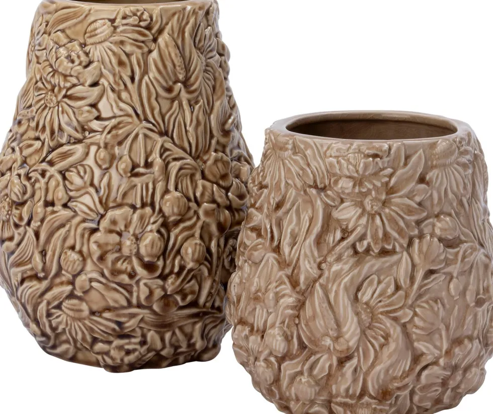 Intratuin vaas Shelley beige D 20,4 H 25,5 cm