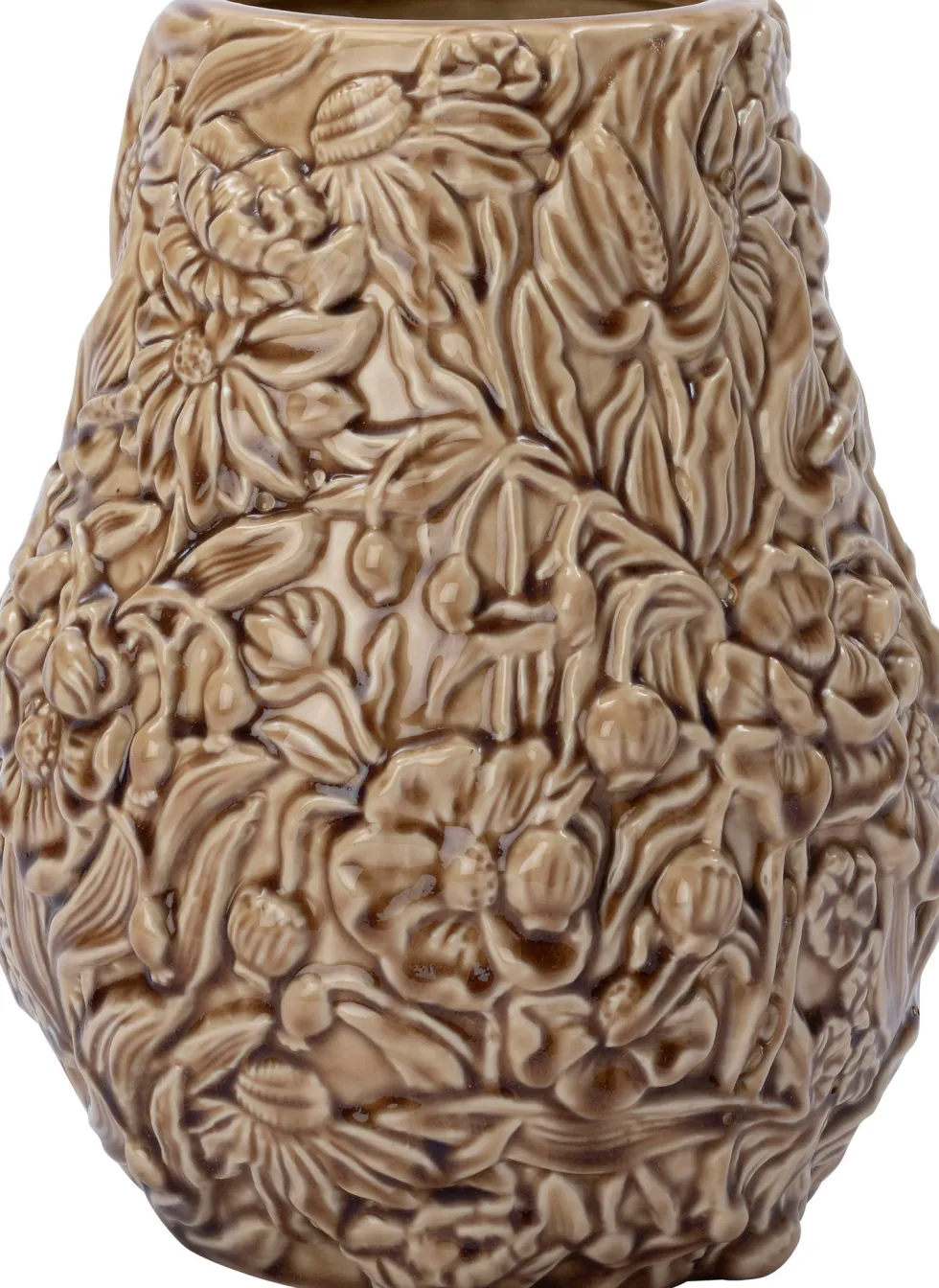 Intratuin vaas Shelley beige D 20,4 H 25,5 cm