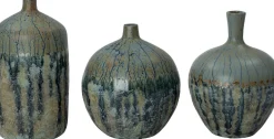 Intratuin vaas Teun blauw / grijs D 27 H 31 cm