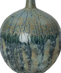 Intratuin vaas Teun blauw / grijs D 27 H 31 cm
