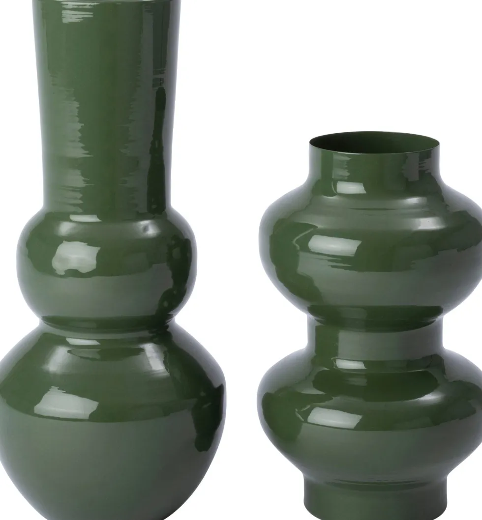 Intratuin vaas Tijs groen D 16 H 25,5 cm