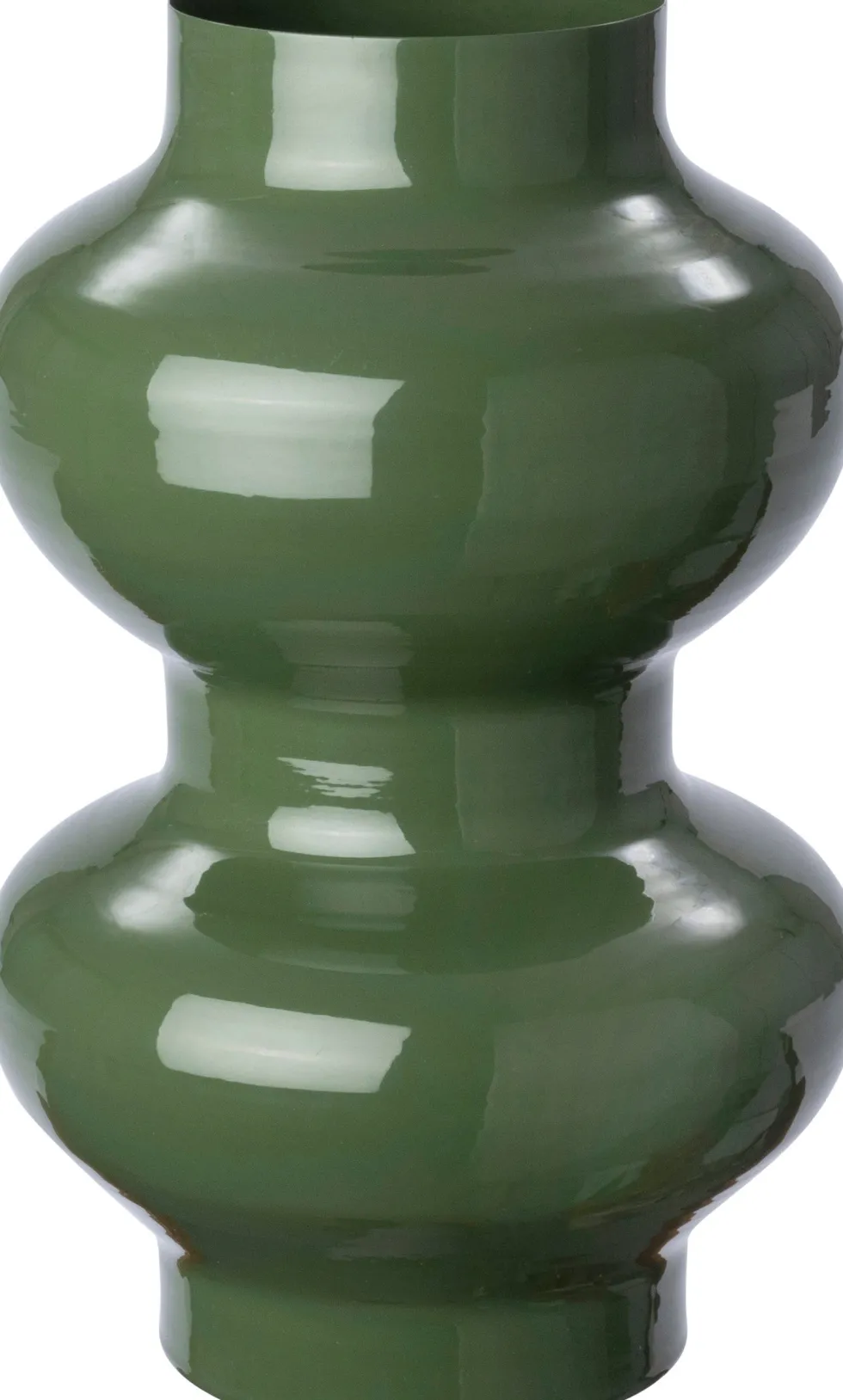 Intratuin vaas Tijs groen D 16 H 25,5 cm