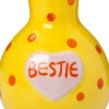 Intratuin vaas Tilst Bestie geel / oranje 14 x 14 x 19 cm