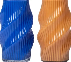 Intratuin vaas Tullow blauw D 16,5 H 29 cm