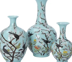 Intratuin vaas Uva blauw D 26 H 41 cm
