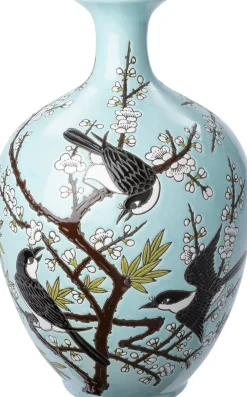 Intratuin vaas Uva blauw D 26 H 41 cm