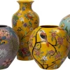 Intratuin vaas Uva geel D 20 H 40 cm