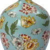 Intratuin vaas Uva mintblauw D 26 H 41 cm