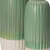 Intratuin vaas Vaxjo groen/wit D 15 D 40 cm