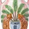 Intratuin vaas Vemb roze / wit 23 x 22 x 29,7 cm