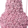 Intratuin vaas Wooler violet D 18 H 22 cm