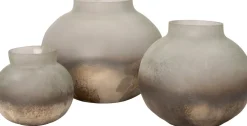 Intratuin vaas Zair koper/grijs D 10 H 9 cm