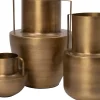Intratuin vaas Zev goud D 32 H 42 cm