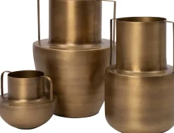 Intratuin vaas Zev goud D 24 H 35,8 cm