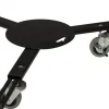 Intratuin verstelbare plantentrolley zwart D 40 H 11,5 cm