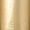 Intratuin waxinelichthouder Bosa boom goud met LED verlichting D 9 H 15 cm