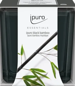 Ipuro geurkaars Essentials Black Bamboo 26 uur D 7,1 H 7 cm