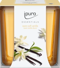Ipuro geurkaars Essentials Soft Vanilla 26 uur D 7,1 H 15 cm