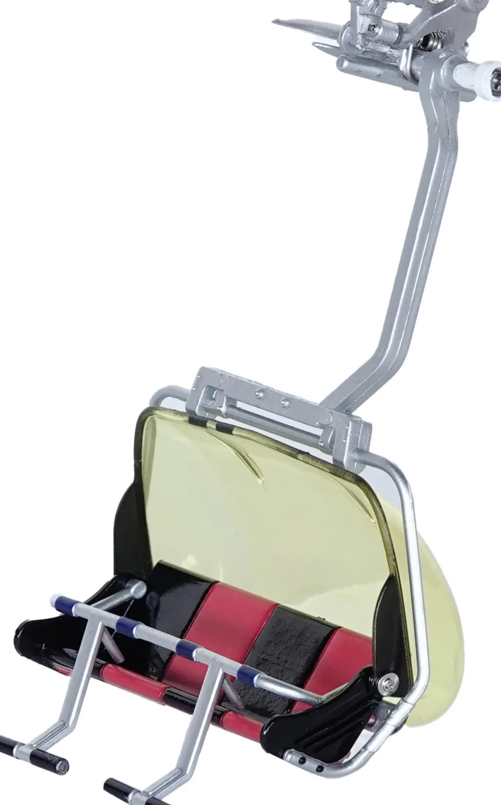Jägerndorfer kerstdorpminiatuur zetel voor 4 personen 7,3 x 3,5 x 12,7 cm