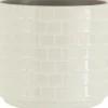 J-Line bloempot Lily wit D 17 H 11 cm