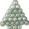 J-Line kerstbal muntgroen D 4 cm 24 stuks