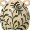 J-Line vaas Blad crème / groen D 16 H 19 cm