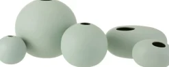 J-Line vaas groen D 12 H 11 cm