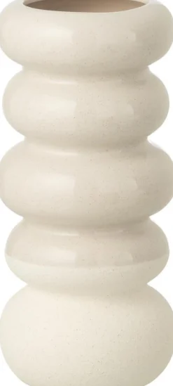 J-Line vaas Ringen wit D 13,5 H 30,5 cm