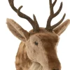 J-Line wandhanger rendier bruin / beige 32 x 30 x 45 cm