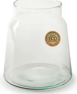Jodeco vaas Atlas transparant D 14,5 x H 20 cm