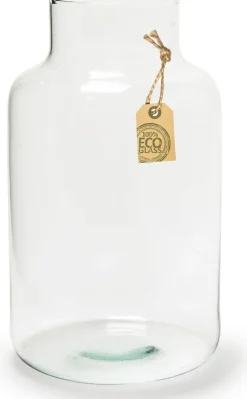Jodeco vaas Gigi eco transparant D 14,5 H 25 cm
