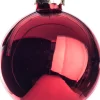 Kerstbal glas kerstrood D 7 cm 8 stuks