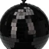 Kerstbal zwart discobal D 8 cm