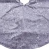Kerstboomrok barok grijs D 120 cm