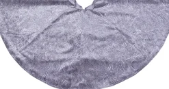 Kerstboomrok barok grijs D 120 cm