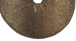 Kerstboomrok glanzend goud D 120 cm