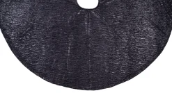 Kerstboomrok glanzend zwart D 120 cm