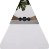 Kerstboomrok imitatiebont wit D 120 cm