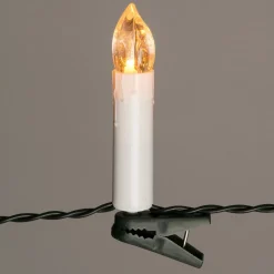 Kerstboomverlichting kaars 7,5 m met 30 lampjes warm white