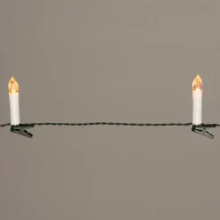 Kerstboomverlichting kaars met 16 LED lampjes warm white 4 m