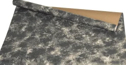 Kerstdorp ondergrond grottenpapier grijs / zwart 60 x 200 cm