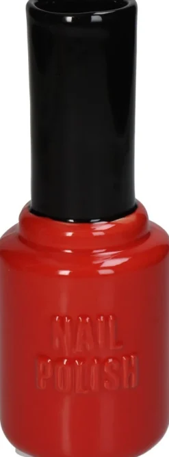 Kersten vaas Fashion rood / zwart D 7 H 18,5 cm