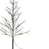 Kerstfiguur boom zwart met verlichting D 40 H 120 cm