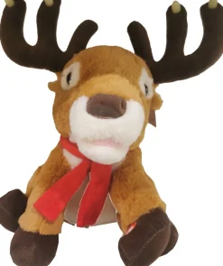 Kerstfiguur rendier bruin 31 x 26 x 39 cm